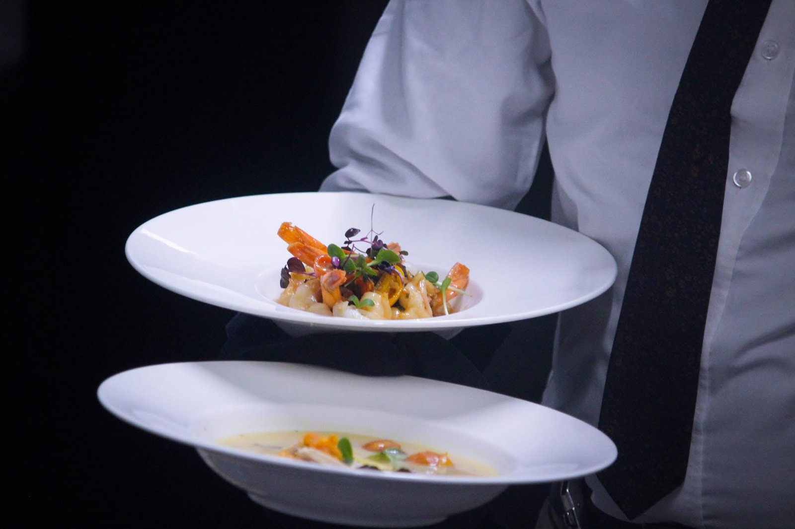 Équipe traiteur et serveurs